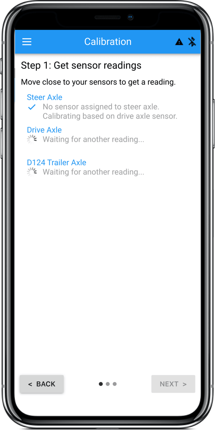 How do I calibrate my Air Scale sensors?